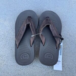 Cobian Ridgeline Mens‎ Flip Flops Brown Sandals Size 8 NEW